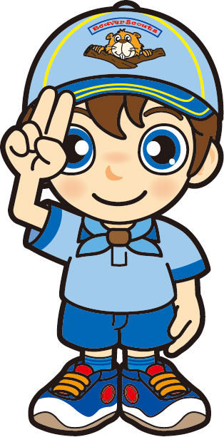 ビーバースカウト　敬礼