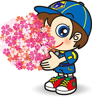 花束・女子スカウト