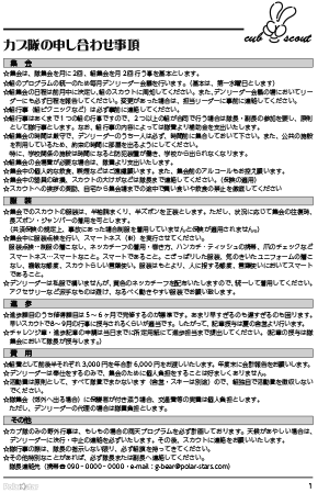 デンリーダー手帳　1P