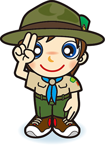 ビーバー隊隊長　敬礼