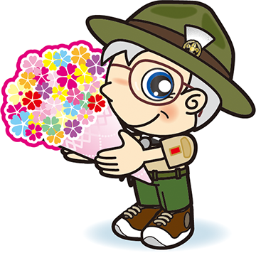 団委員長　花束