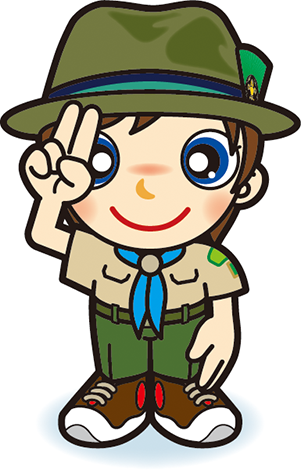 ビーバー隊隊長　敬礼