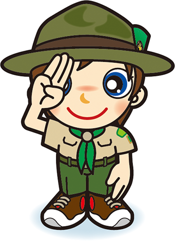 ボーイ隊隊長　敬礼