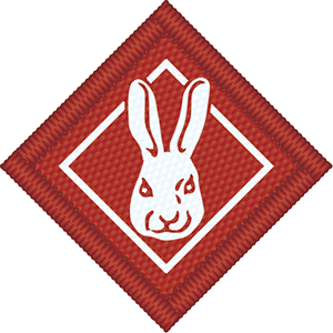 進級記章　うさぎ