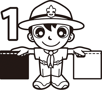 スタンプ手旗第1原画